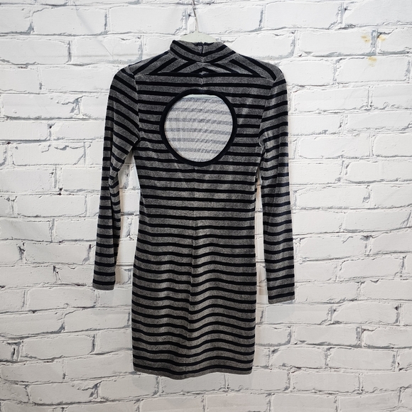 T Alexander Wang Velour Striped Dress - Picture 3 of 7